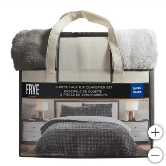Frye Other - FRYE 3-piece Faux Fur Comforter Set, New King